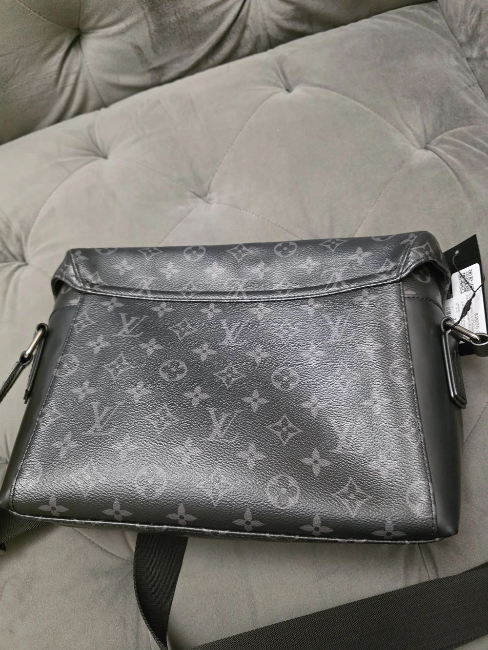Louis Vuitton Black Monogram Eclipse Canvas Messenger Bag